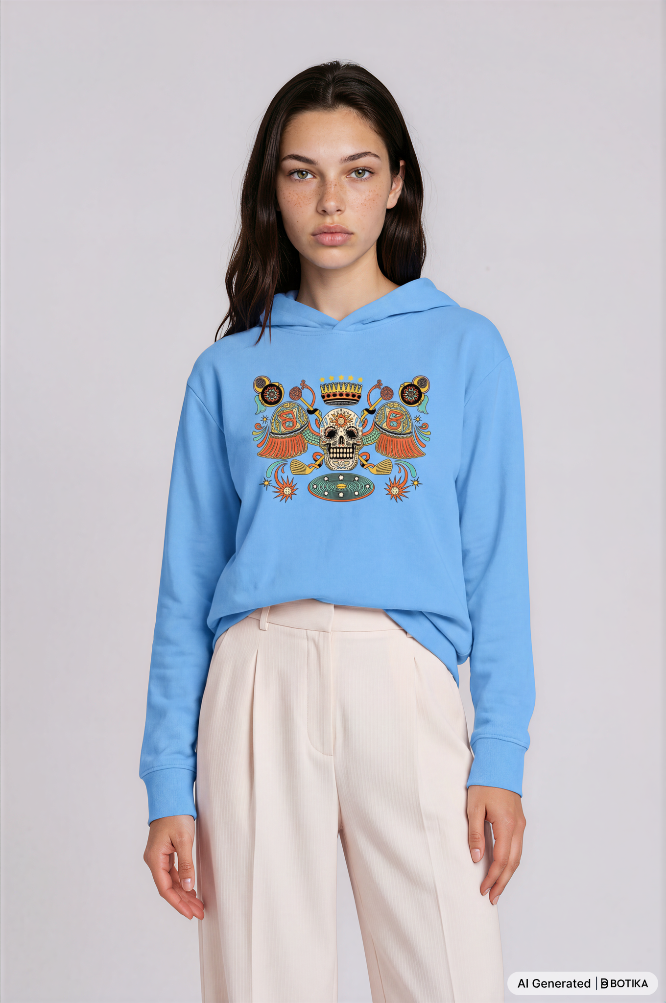 Legado Calavera Eco-Light Hooded Tee-thumbmail-3