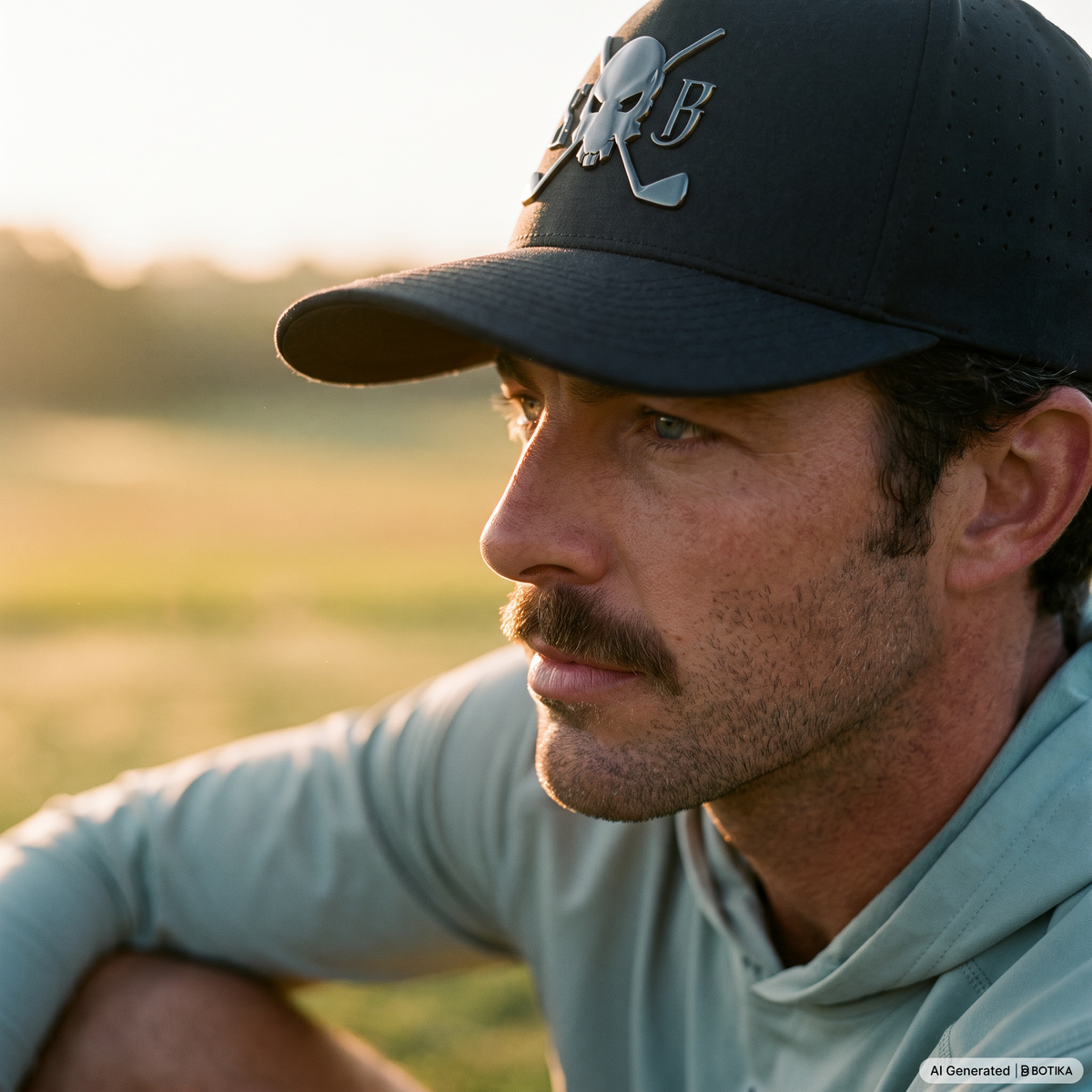 Blackout Golf Snapback Hat