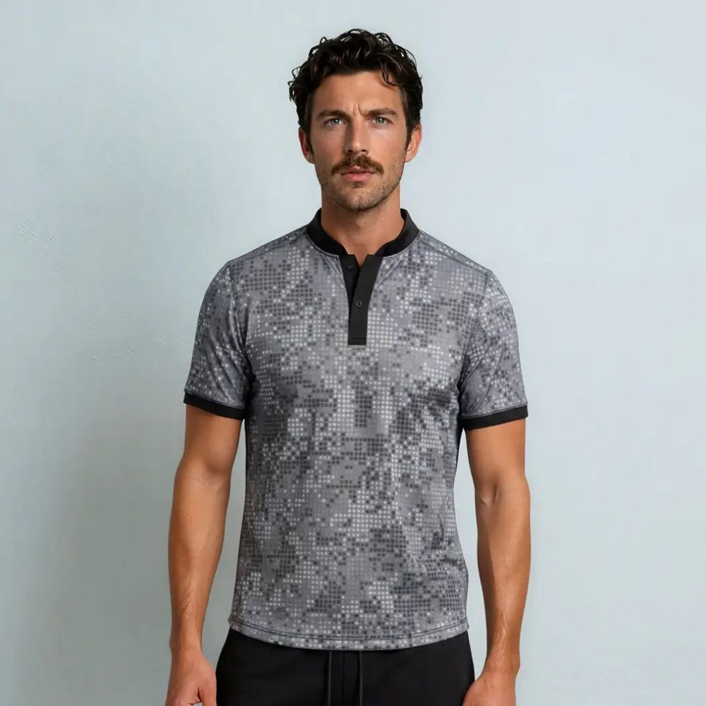Arctic Camo Blade Collar Golf Polo - S - Skull & Bogeys Golf Co.