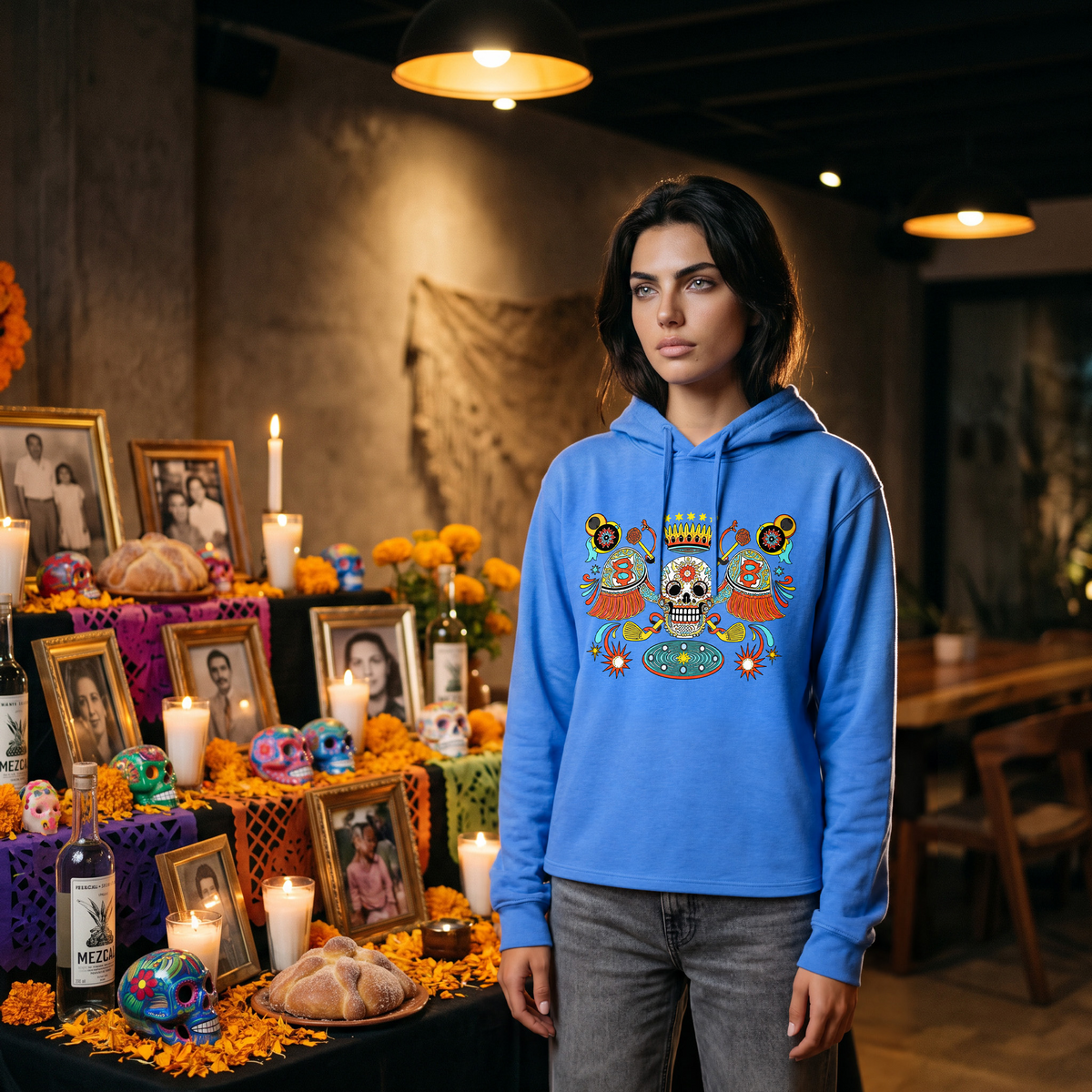 Legado Calavera Eco-Light Hooded Tee