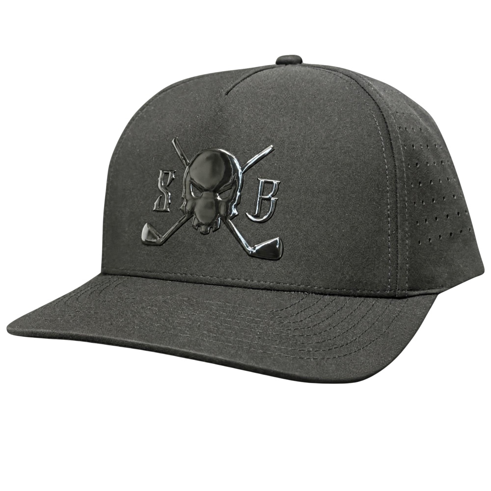 Blackout Golf Snapback Hat - Ghost - Skull & Bogeys Golf Co.