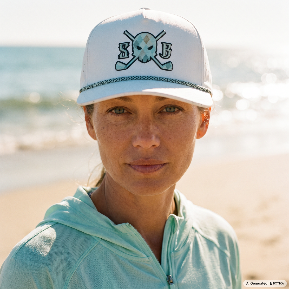 Diamond Clarity Sweat-Proof Golf Rope Hat