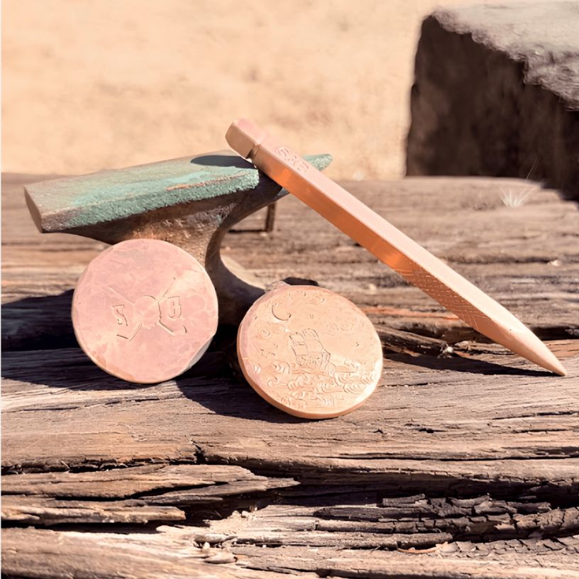 Copper Single Spike Divot Repair Tool