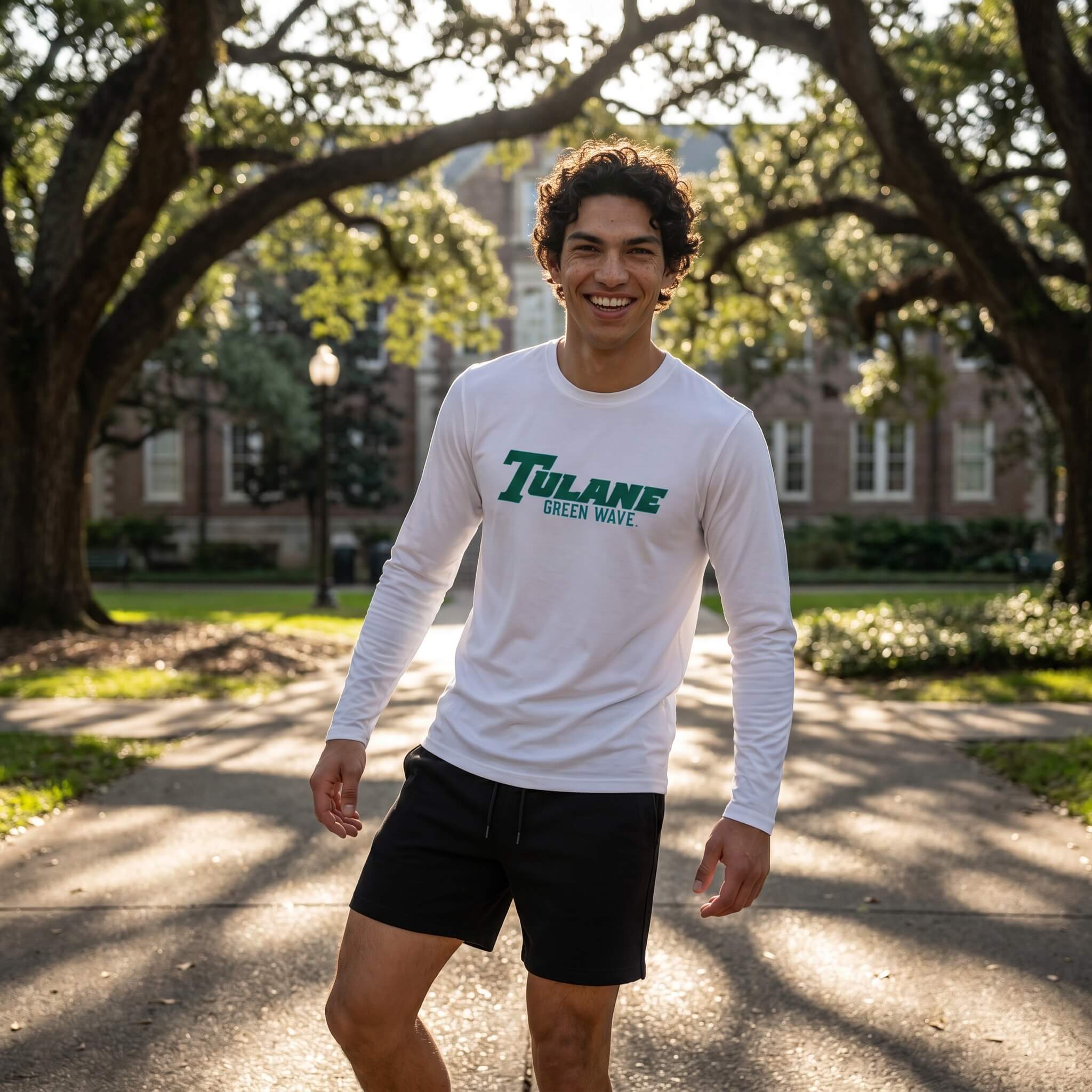 Tulane Men's Long Sleeve Solar Tee-thumbmail-2