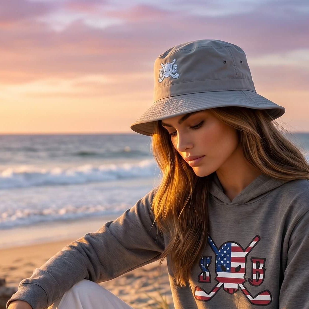 Meridian Aussie Hat - Skull & Bogeys Golf Co.