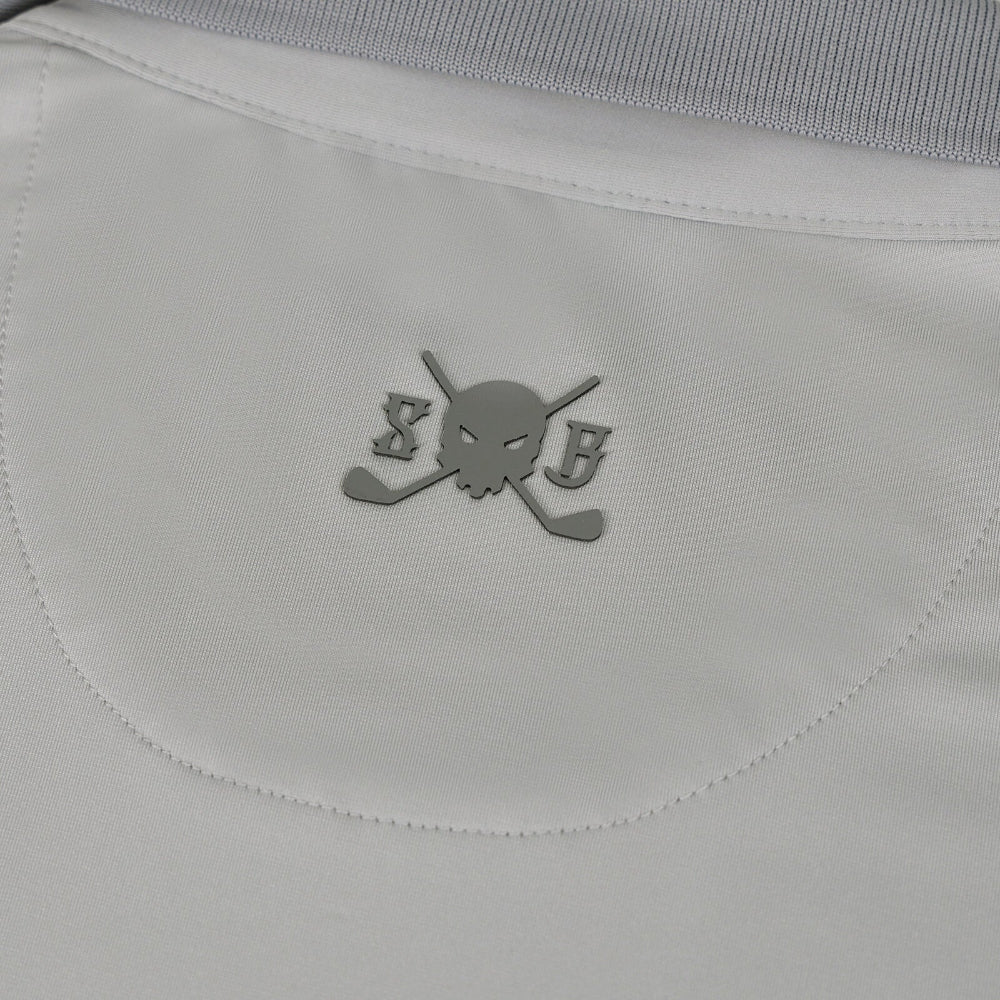 Elemental Two-Tone Men's Polo - Cloud Dancer / S - Skull & Bogeys Golf Co.