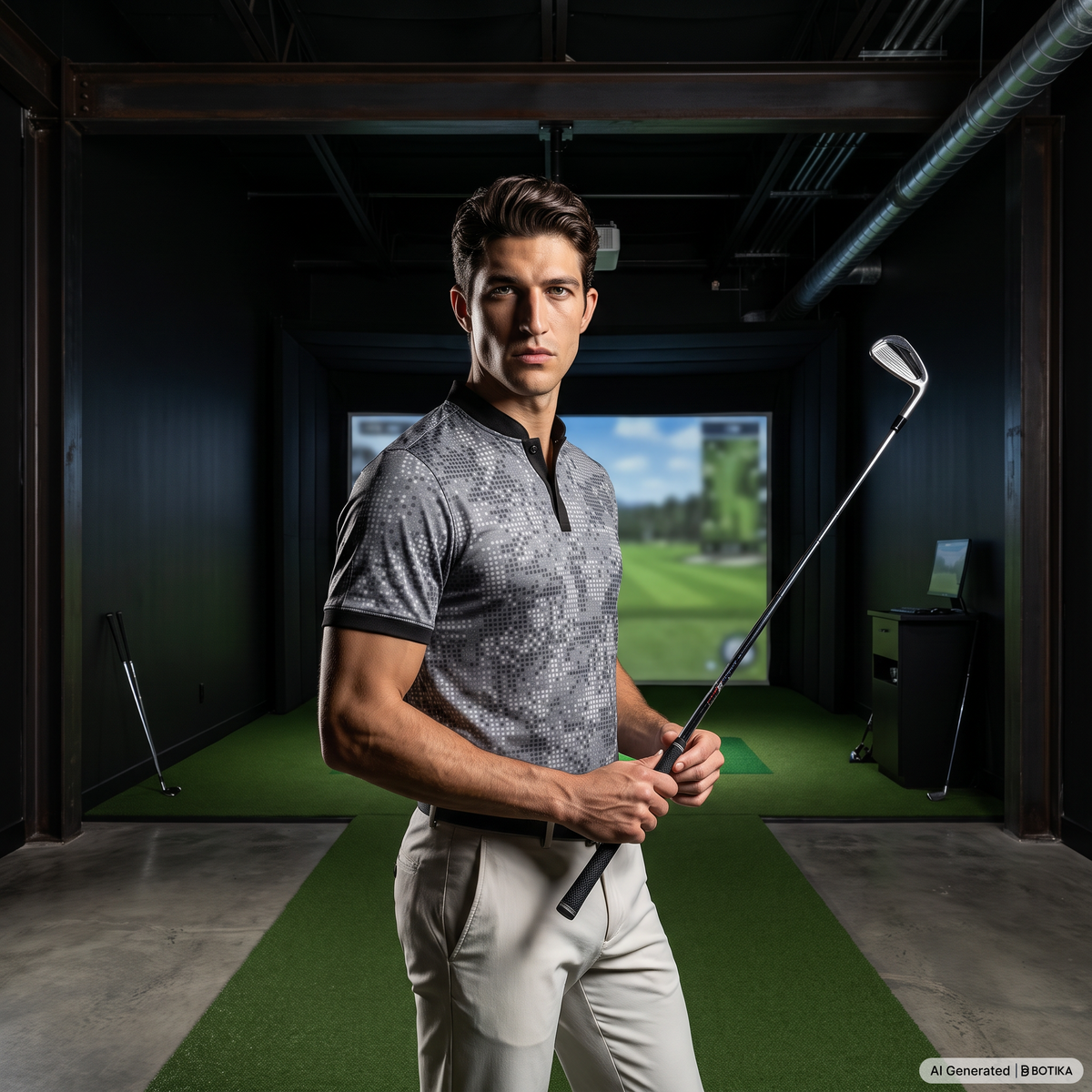 Arctic Camo Blade Collar Golf Polo-thumbmail-4
