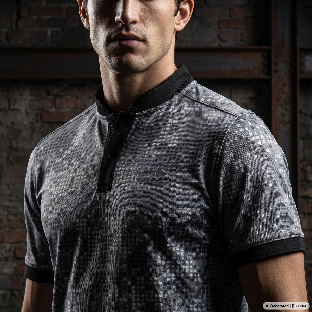 Arctic Camo Blade Collar Golf Polo-thumbmail-3