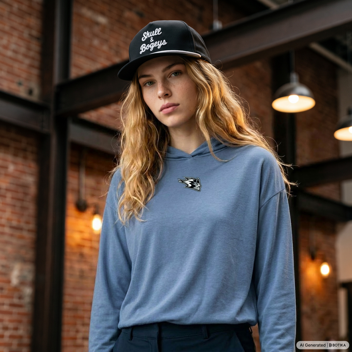 UW-Stout Red Cedar SolarBloc Hooded Tee