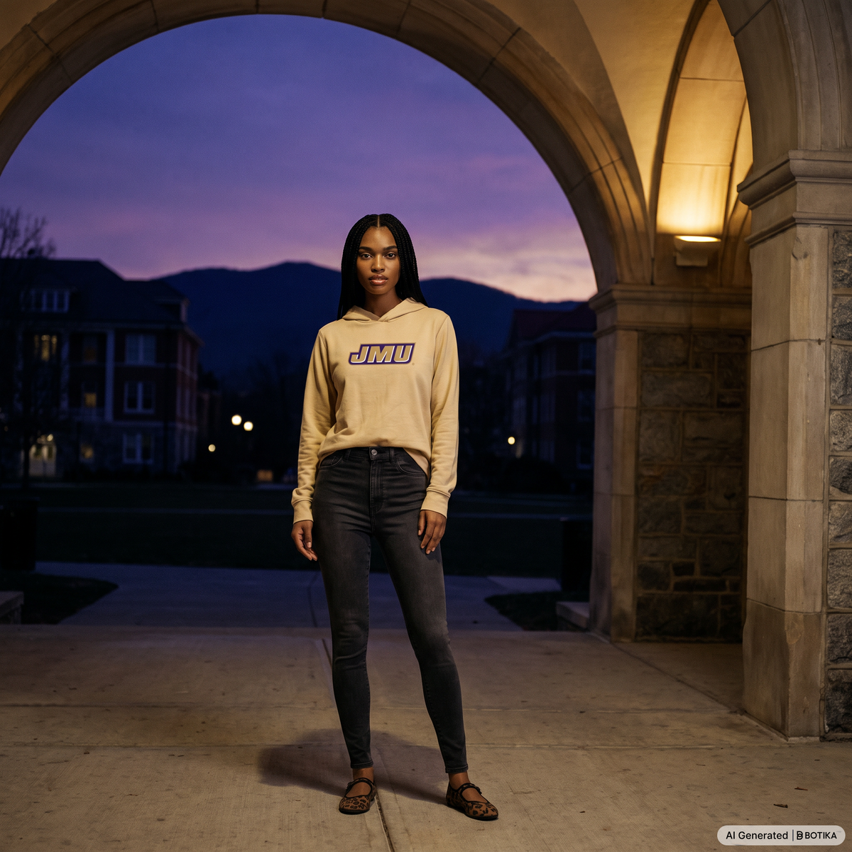 JMU Shenandoah SolarBloc UPF 50+ Hoodie Tee-thumbmail-3