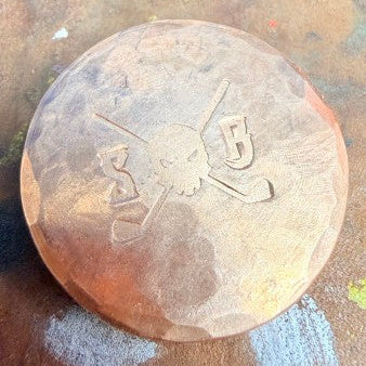 Copper Challenge Coin Golf Ball Marker - Skull & Bogeys Golf Co.