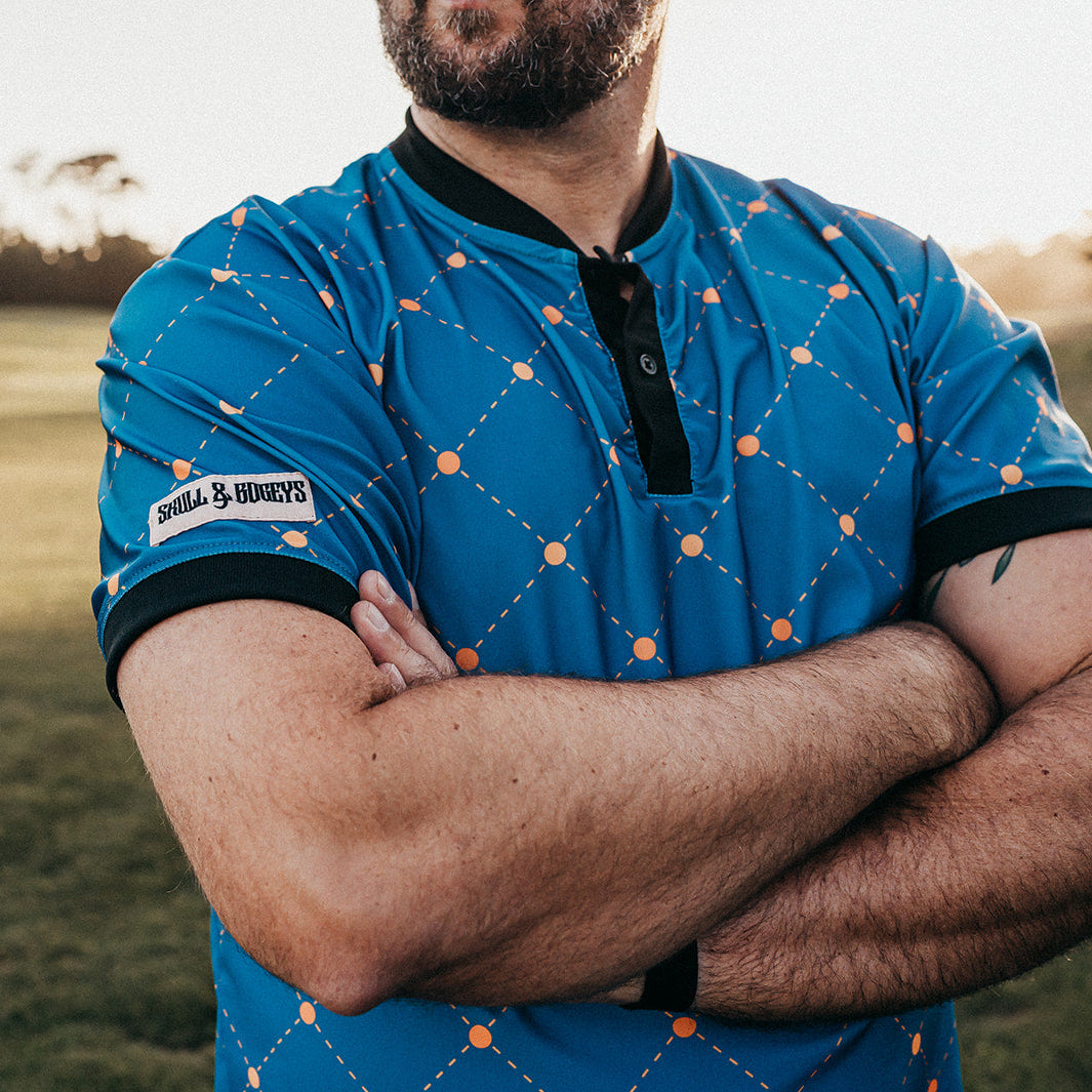 Iron Anchor Blade Collar Golf Polo