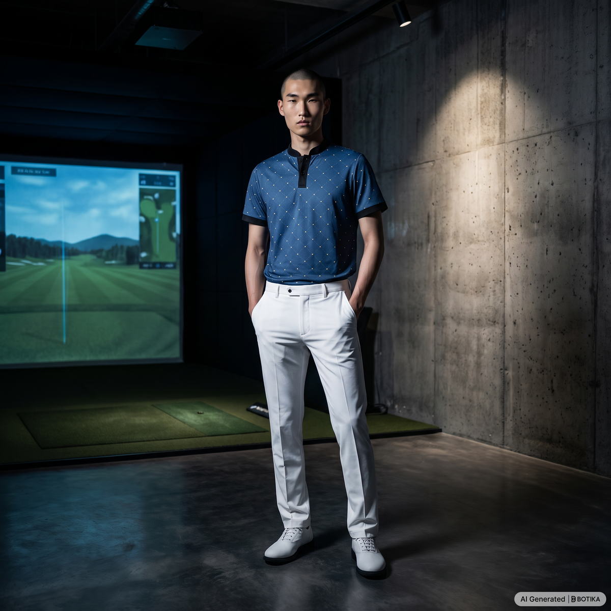 Iron Anchor Blade Collar Golf Polo-thumbmail-5