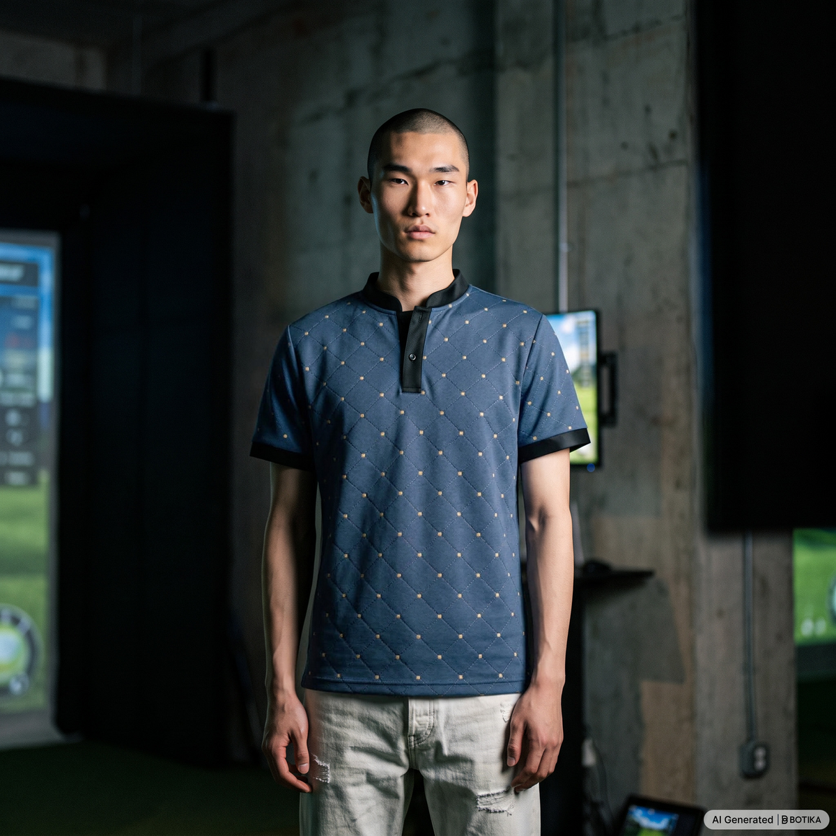 Iron Anchor Blade Collar Golf Polo-thumbmail-3