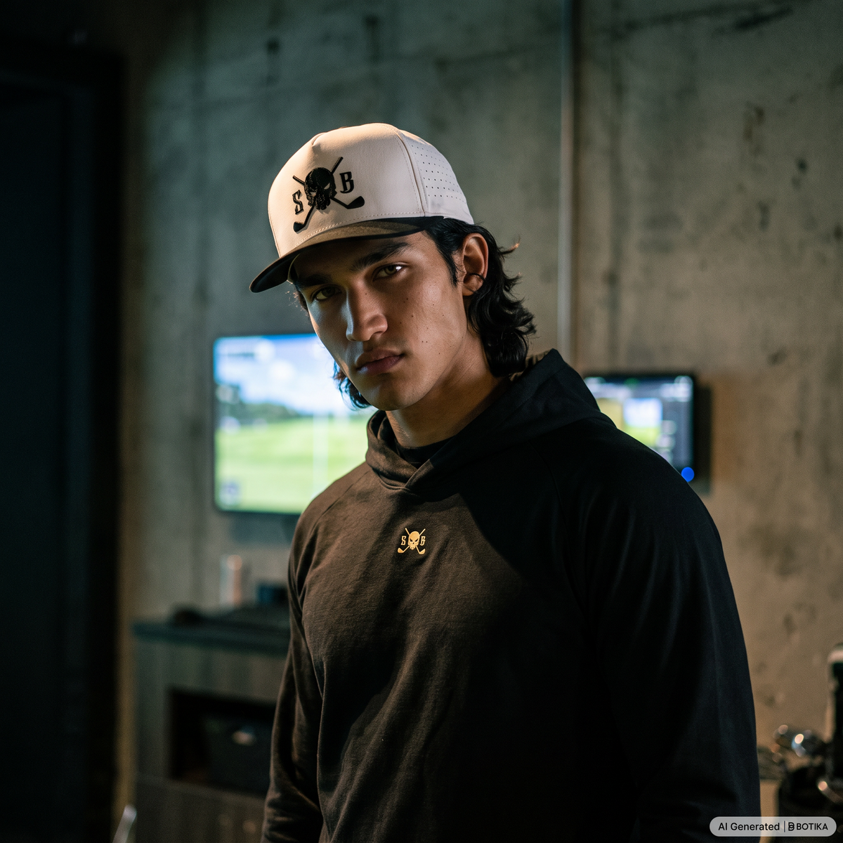 Eclipsed Blackout Golf Snapback Hat