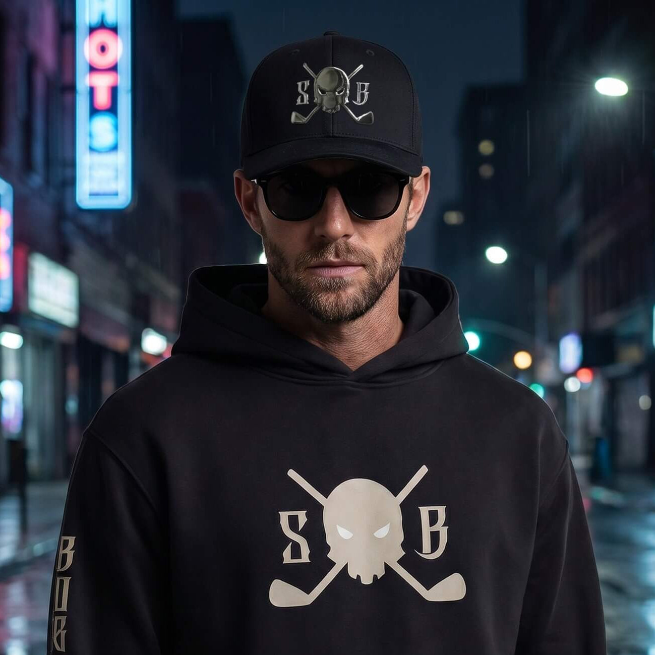 Blackout Golf Rope Hat - Skull & Bogeys Golf Co.
