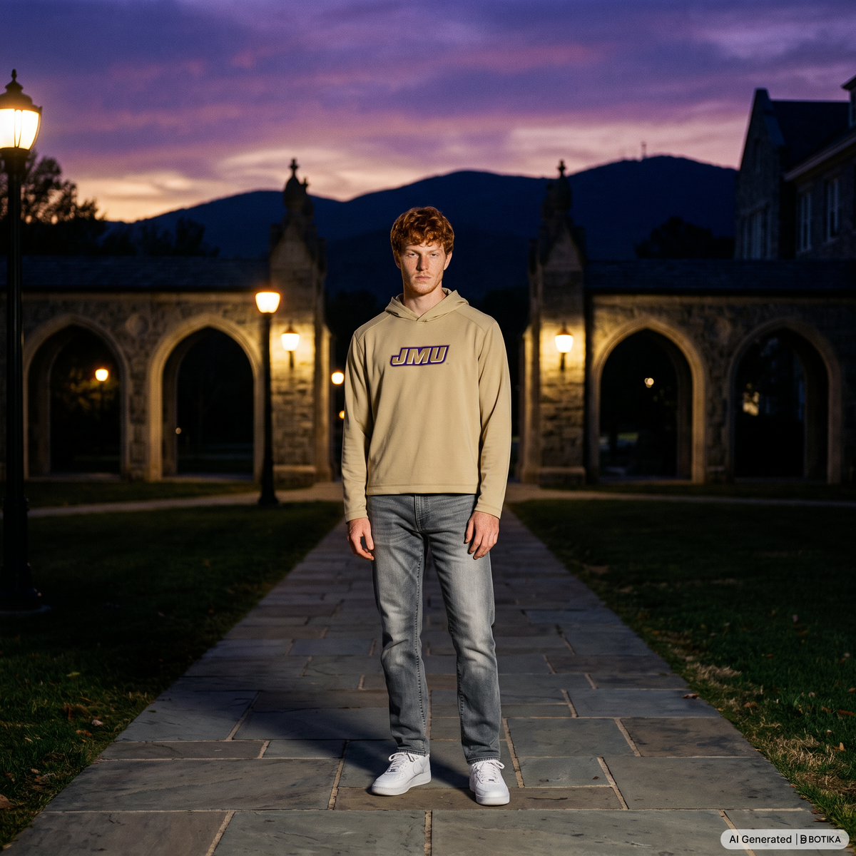 JMU Shenandoah SolarBloc UPF 50+ Hoodie Tee-thumbmail-4