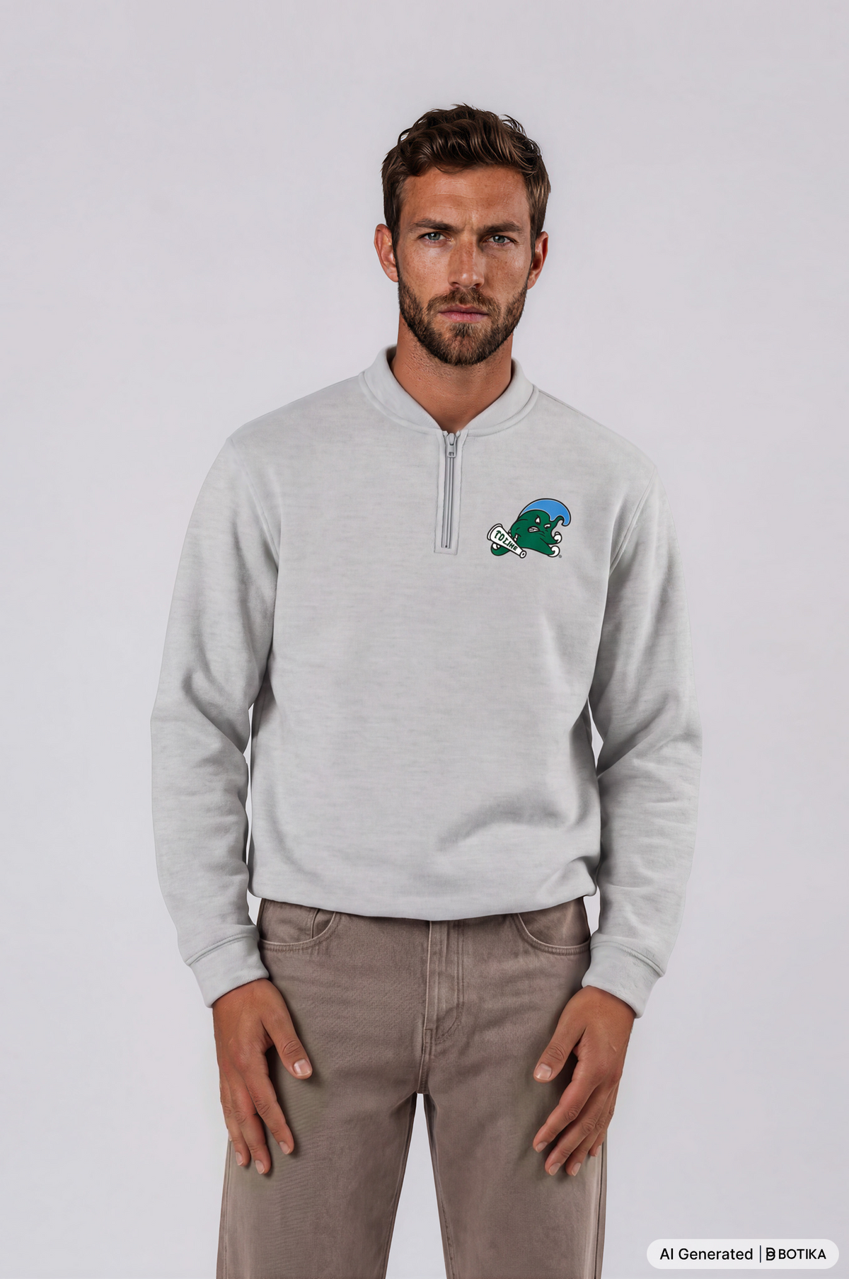 Tulane Green Wave Q‑Zip Pullover - Skull & Bogeys Golf Co.
