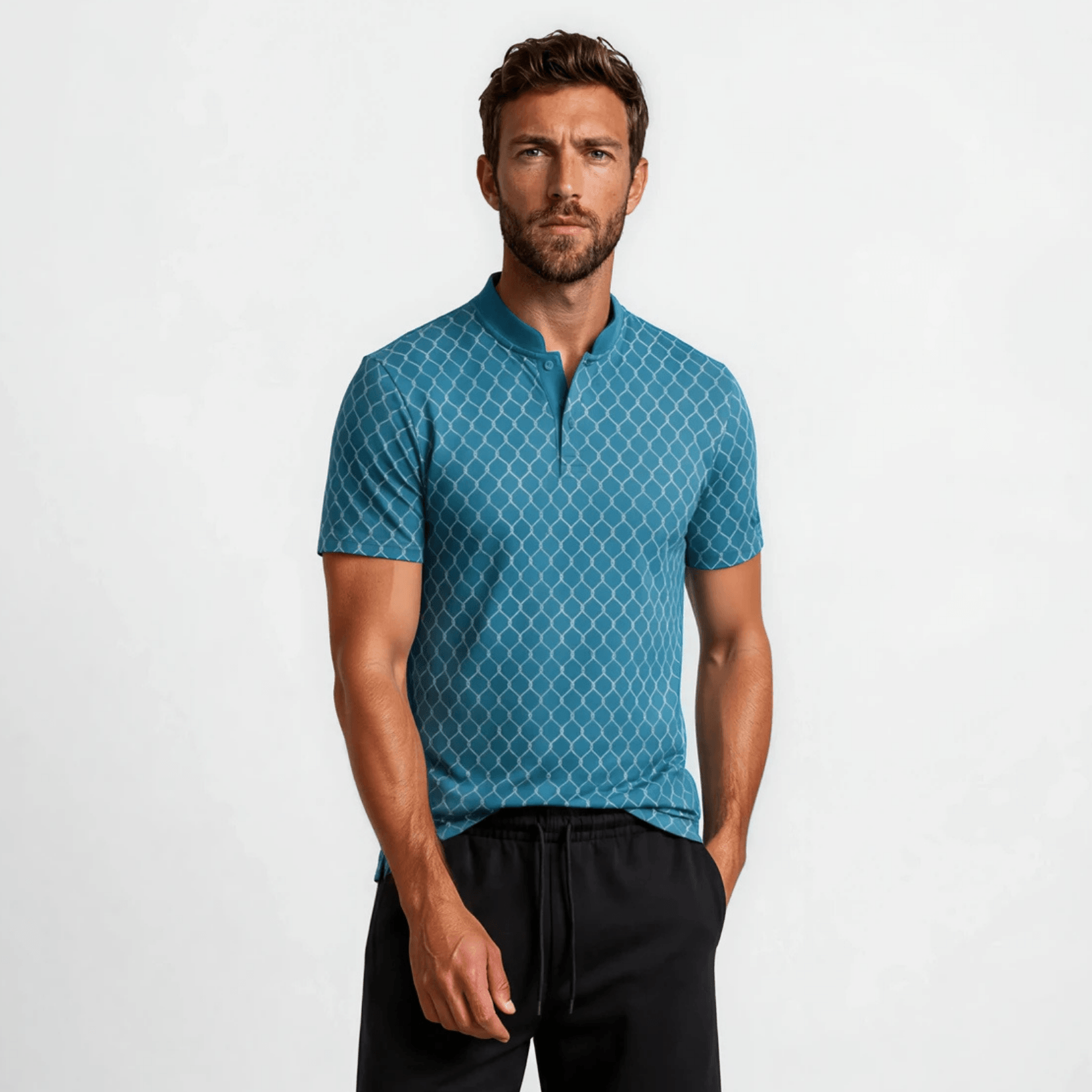 Serenity Blade Collar Polo - Skull & Bogeys Golf Co.