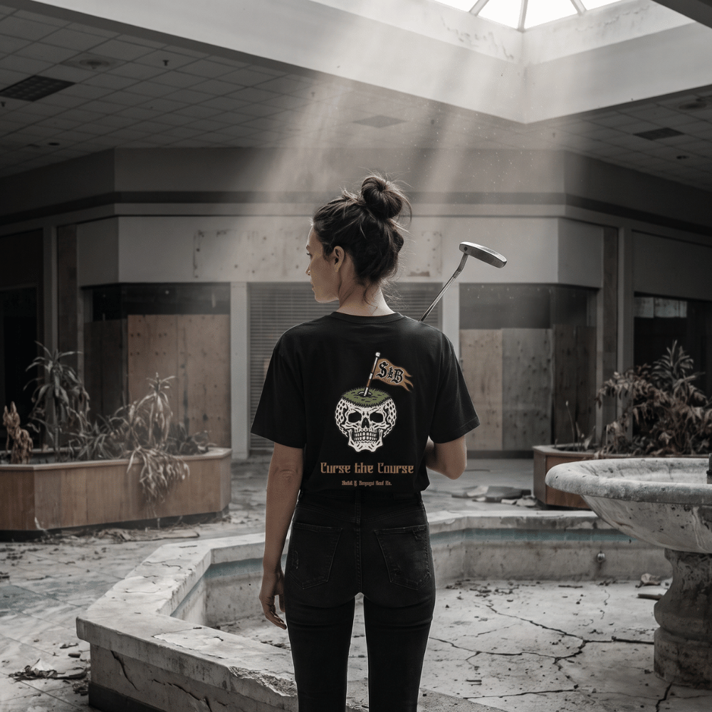 Skull Island Green Graphic Tee - Skull & Bogeys Golf Co.