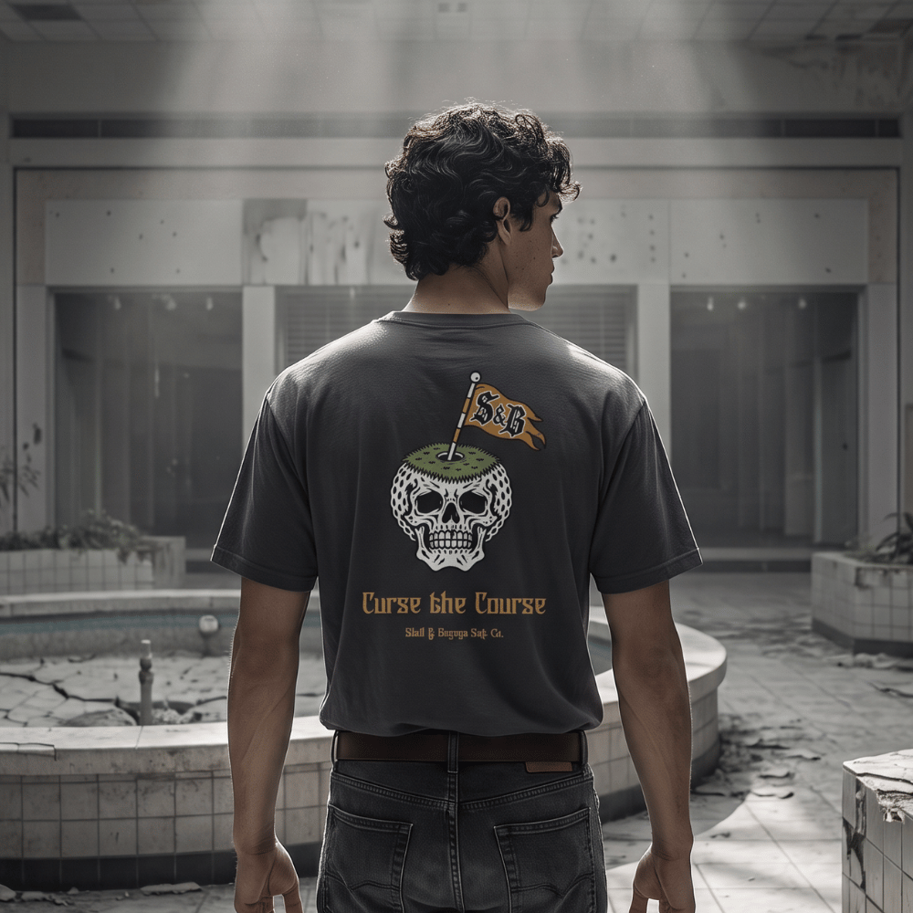 Skull Island Green Graphic Tee - Skull & Bogeys Golf Co.