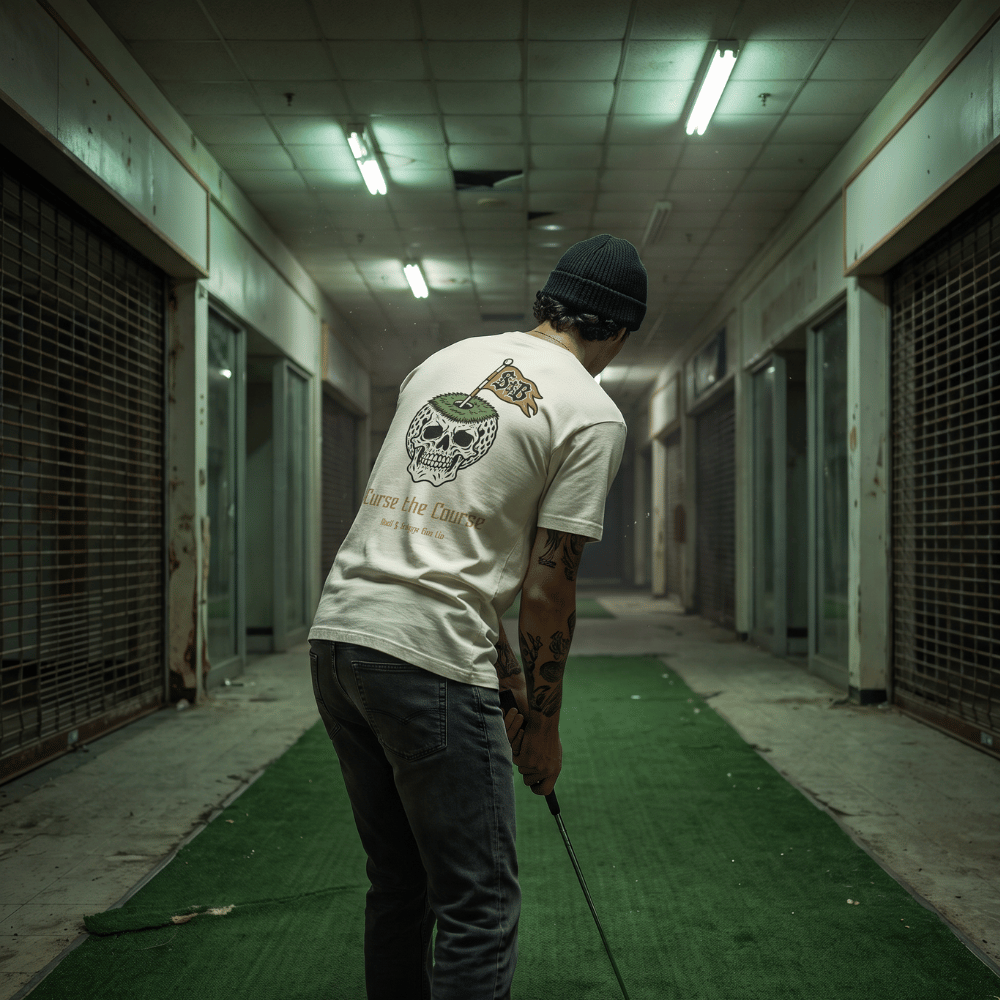 Skull Island Green Graphic Tee - Skull & Bogeys Golf Co.