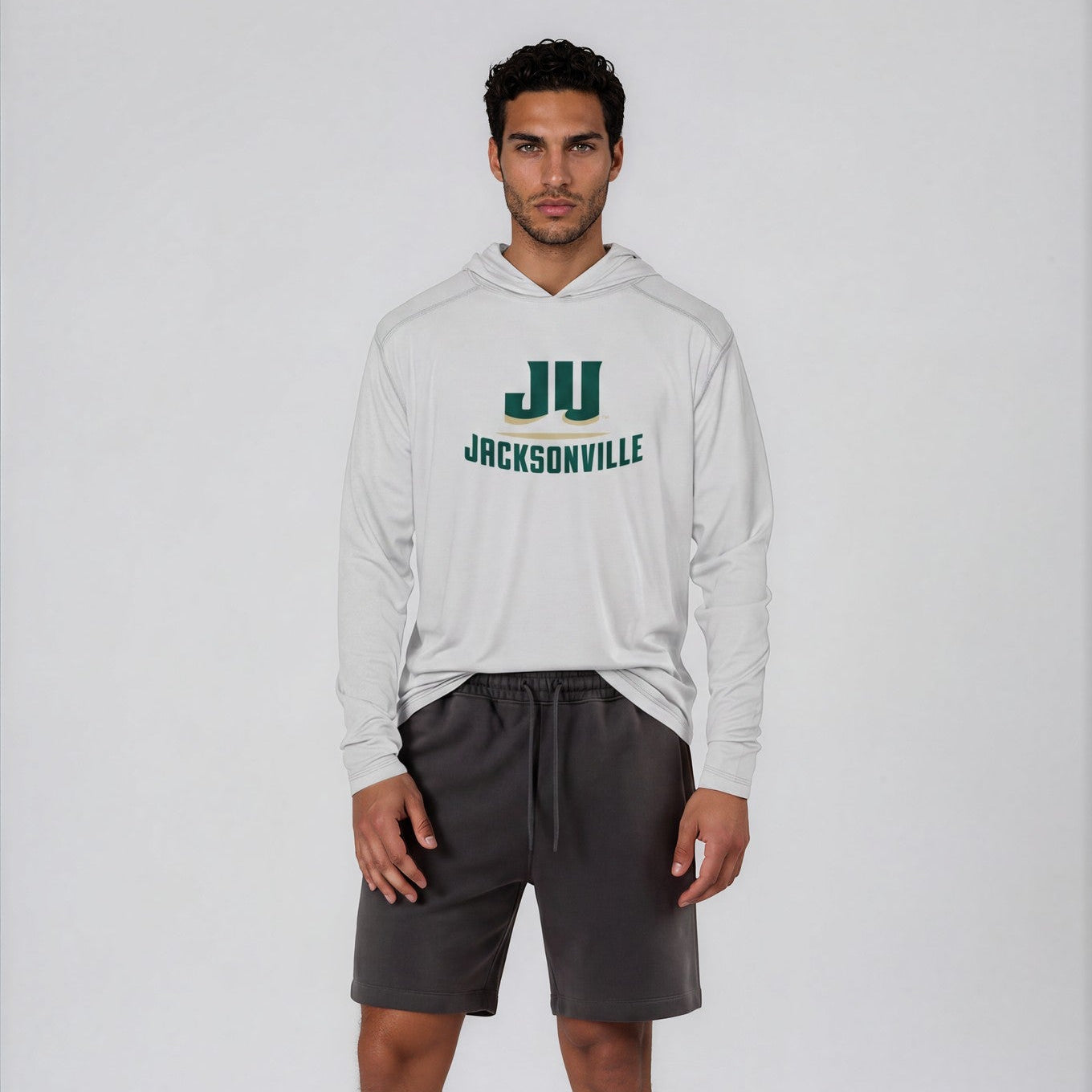 Jacksonville University Men's Solar Hoodie-thumbmail-3