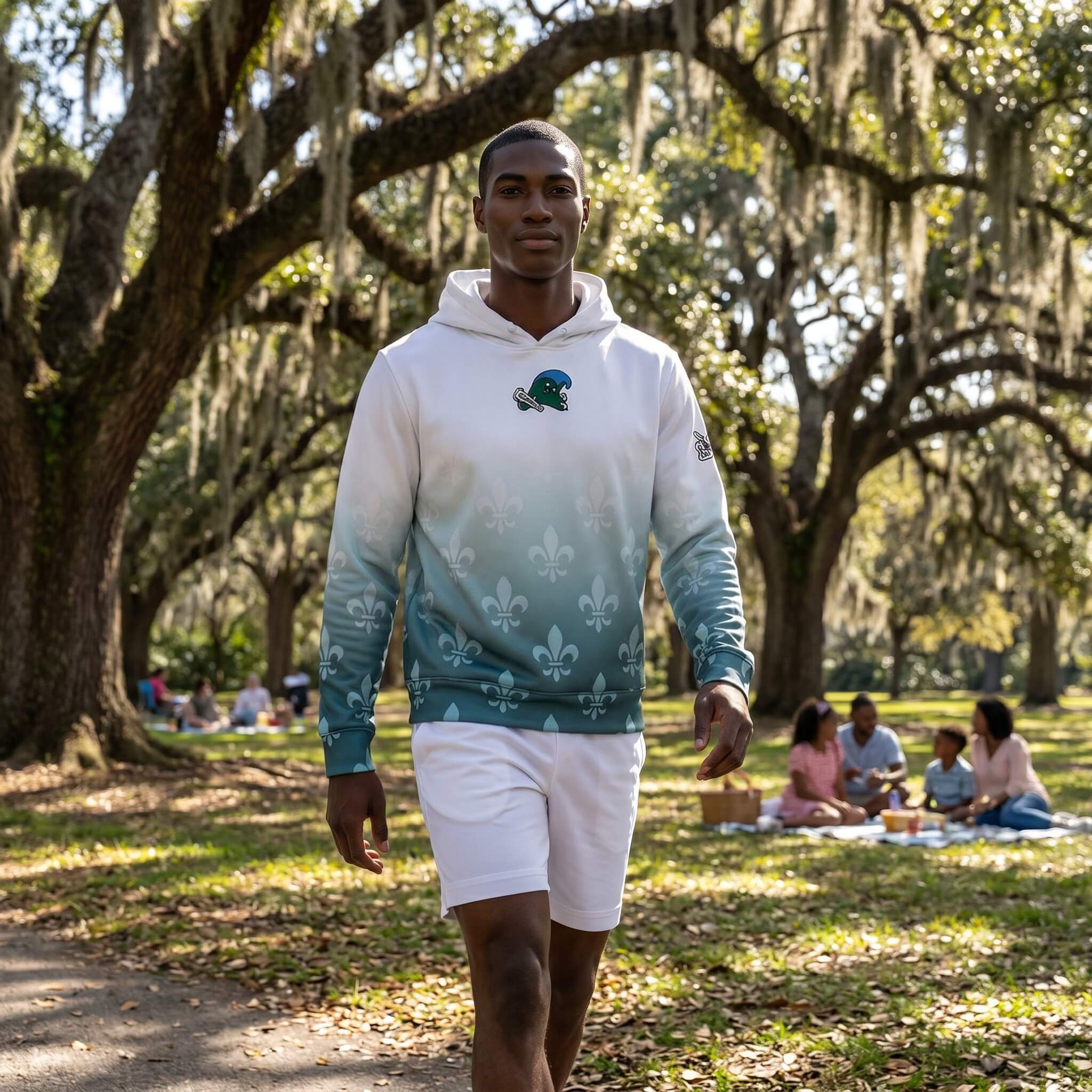 Tulane University - Kinetic Performance Sun Shield Hoodie (Men's)-thumbmail-8