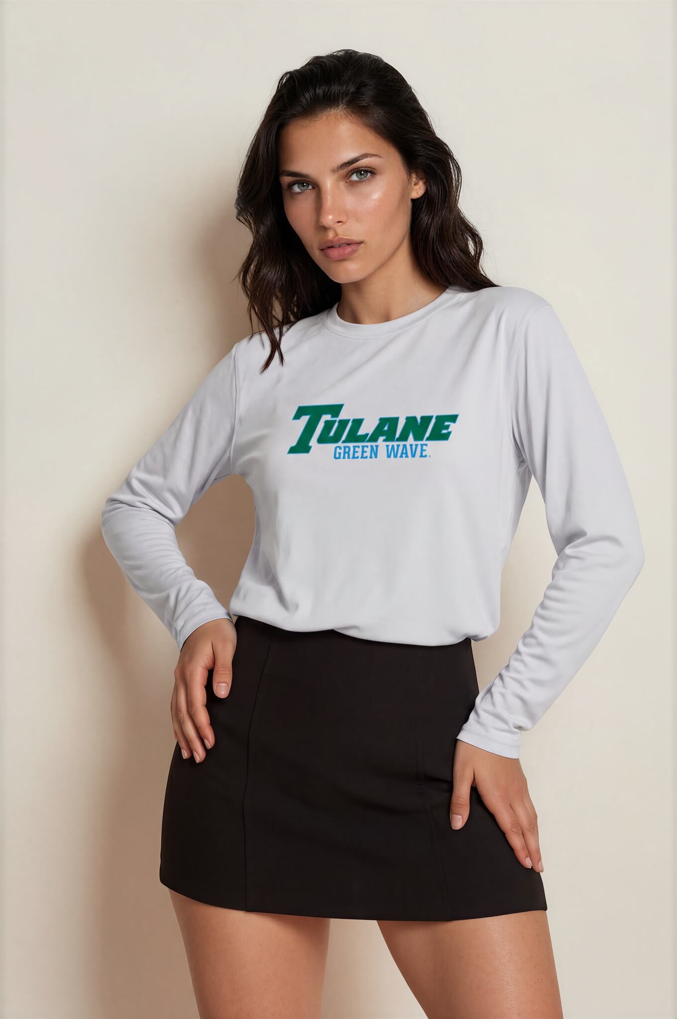 Tulane Women's Long Sleeve Solar Tee-thumbmail-8
