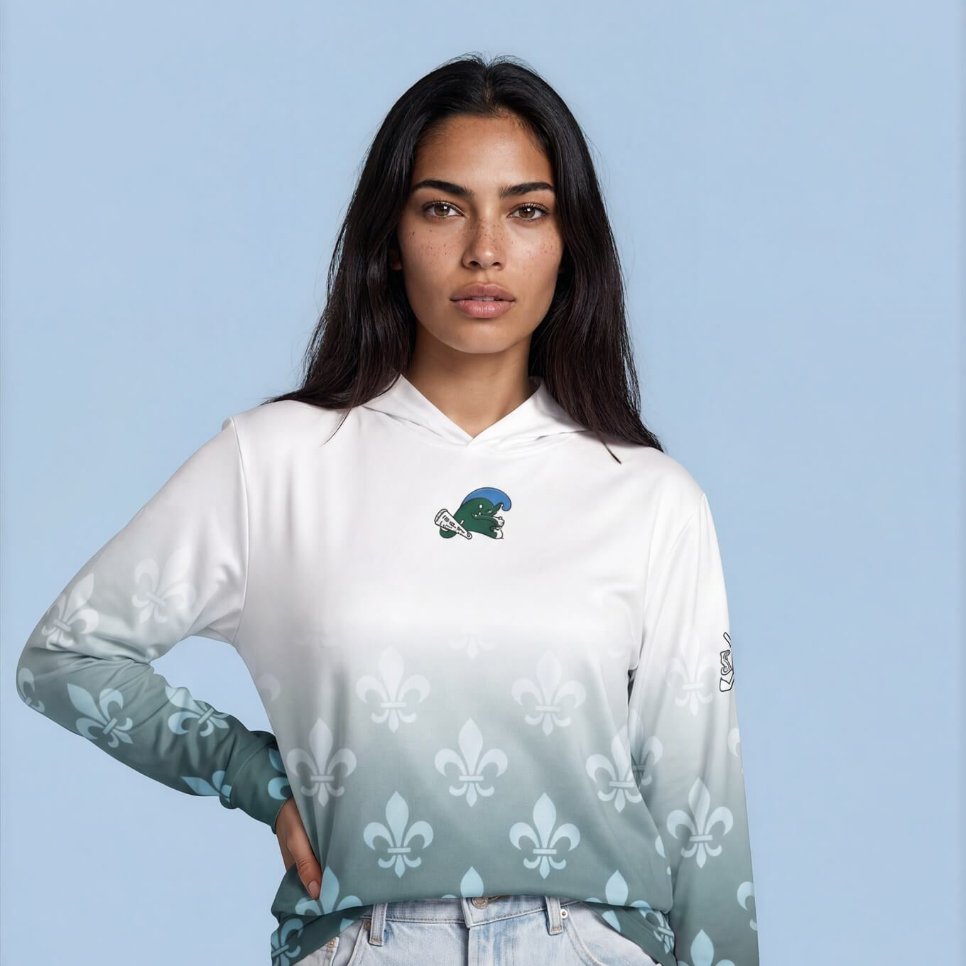 Tulane University - Kinetic Performance Sun Shield Hoodie (Women's) - Skull & Bogeys Golf Co.