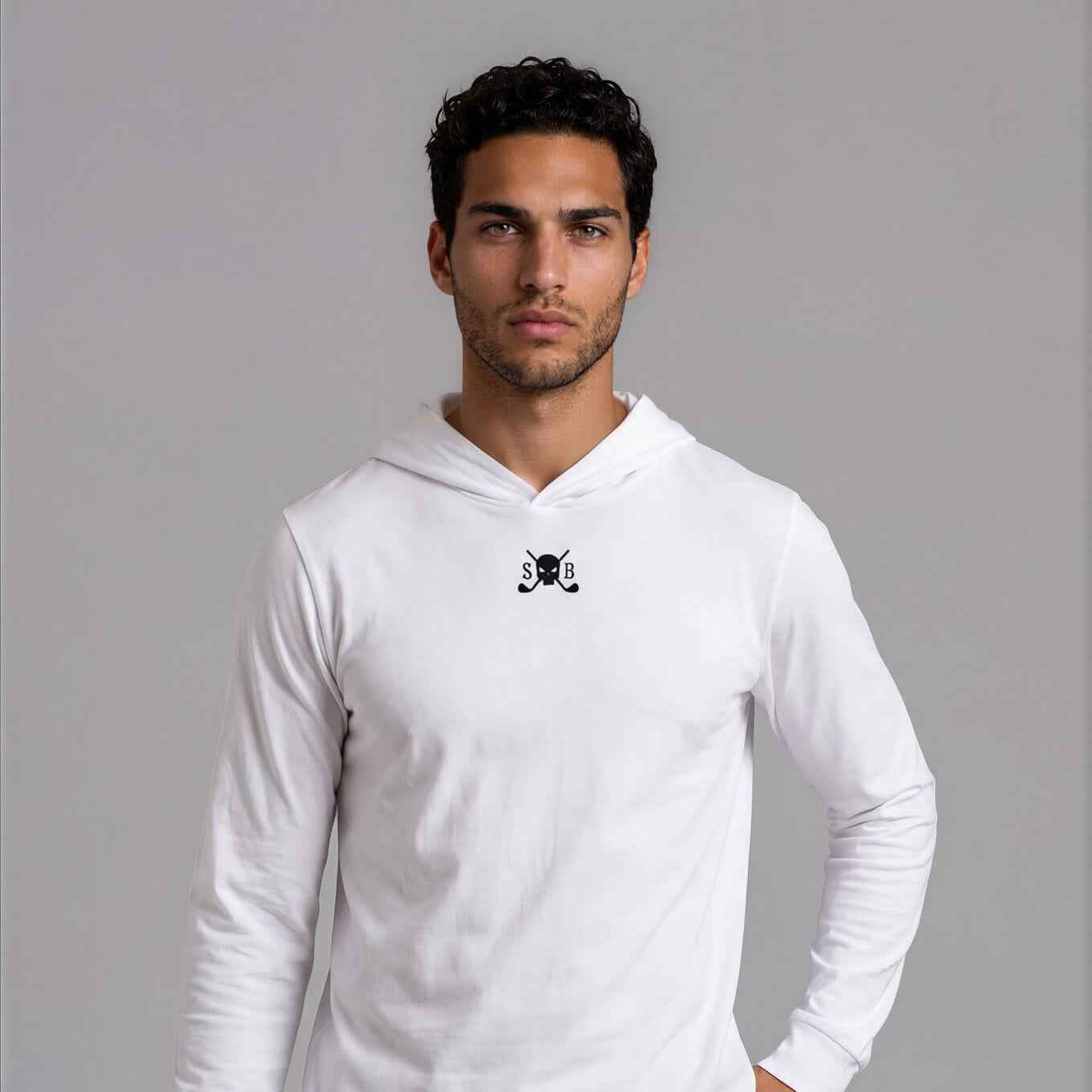 Sentinel Men’s Long Sleeve Hooded Tee - Skull & Bogeys Golf Co.